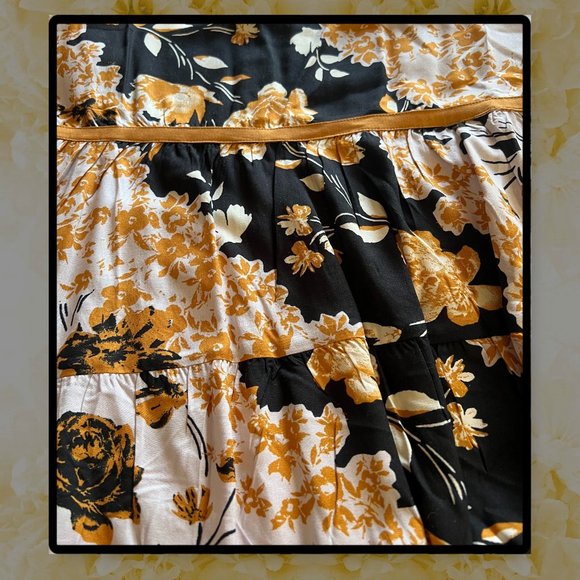 Maurices Plus Size Black Floral High Low Tank Top 3X - Picture 6 of 9